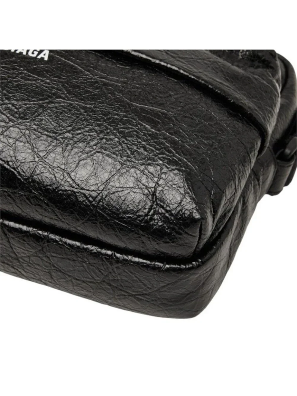 Balenciaga Explorer Camera Bag Crossbody Black Leather
